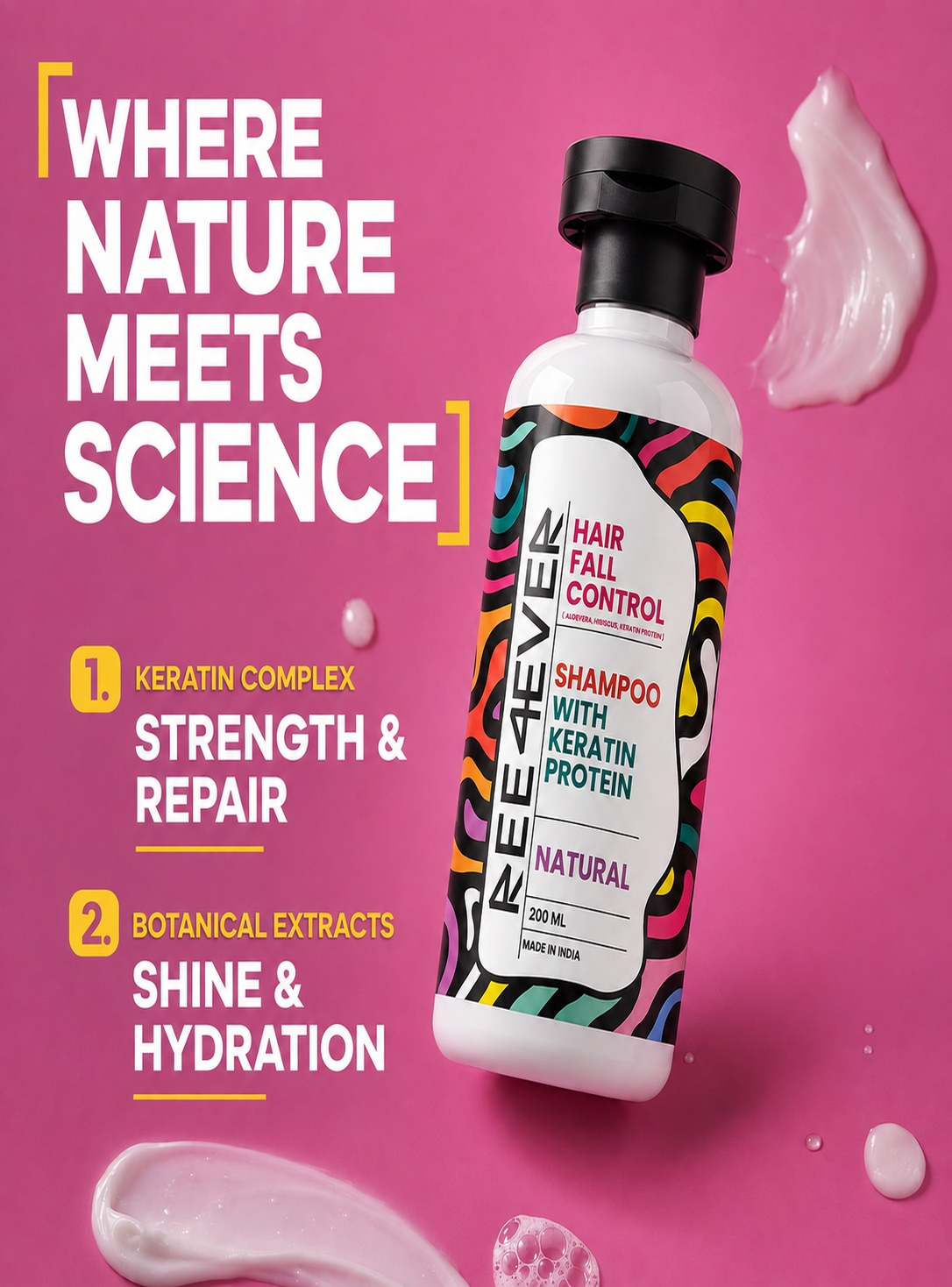 Shampoo with Keratin Protein | Hairall | Hydration | Dandruff - Image 2
